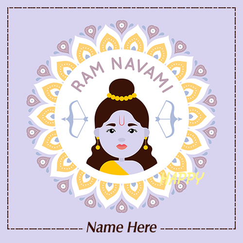 Happy Ram Navami Wishes 2025 Picture With Name